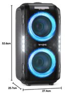W-KING T9 PRO 270W Bluetooth Lautsprecher – 125dB Party Box mit Dual-Woofers & Karaoke – Bild 10