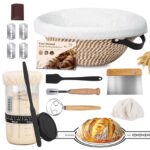 Haomacro Sauerteig Starter Set 710ml – Komplettes Brotback-Kit mit Gärkorb & Zubehör