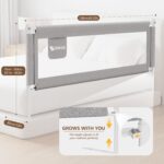 ZEHNHASE Bettgitter 140cm – Vertikales Schutzgitter mit Sicherheitsverriegelung für Kleinkinder – Bild 7