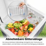 UISEBRT 48L Thermo-Elektrische Kühlbox mit Rollen – 12V/220V für Auto, Boot & Camping – Bild 5