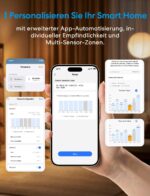 Meross Präsenzmelder Matter Over Thread – IP67 Bewegungsmelder mit 3-Zonen-Erkennung für HomeKit & Alexa – Bild 7