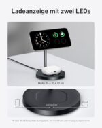 Anker MagGo 15W 2-in-1 Wireless Ladegerät – MagSafe Induktive Ladestation für iPhone & AirPods – Bild 5