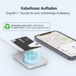 ATUVOS Air Tag Card Wallet Tracker 2er Pack – Ultradünn & Wiederaufladbar für Apple Find My – Bild 3