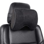 EASY EAGLE Auto-Nackenkissen aus Wildleder & Memory-Schaum – Ergonomische Nackenstütze für alle Fahrzeuge