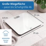 ADE Sprechende Personenwaage bis 250 kg – Digitale Körperwaage mit Sprachausgabe für Senioren – Bild 5