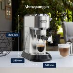 De'Longhi Dedica Style EC685.M – Kompakte Siebträgermaschine mit Milchaufschäumer – Bild 2