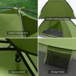 1-Personen Campingzelt HAOYAO – Leichtes Kuppelzelt mit Moskitoschutz & 3000 mm Wasserdicht – Bild 5