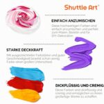 Shuttle Art Acrylfarben Set mit 18 Farben à 250ml – Künstlerqualität für alle Oberflächen – Bild 5
