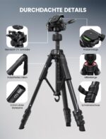 Lamicall Kamerastativ 170cm mit Schnellöffnung & 8kg Tragkraft – Profi-Tripod mit Handyhalterung – Bild 7