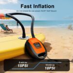Furein 12V Elektrische SUP Pumpe 20 PSI – Intelligente Doppelstufenpumpe mit Auto-Off – Bild 2