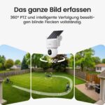 aosu 4K 8MP Solarkamera mit aosuBase 2.0 – 360° PTZ & Farbnahtsicht, 2er Kit, kein Abo – Bild 6