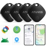 ATUVOS Air Tag Pro 4er Pack – Dual-System Schlüsselfinder für iOS & Android