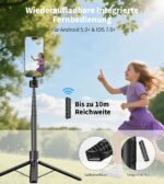 TONEOF 173cm Magnetisches Selfie Stick Stativ – MagSafe Handyhalter mit Fernbedienung – Bild 3