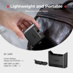 SMALLRIG Doppel-Ladegerät für Sony NP-FZ100 – 22,5W USB-C Schnellladestation für Alpha-Kameras – Bild 8