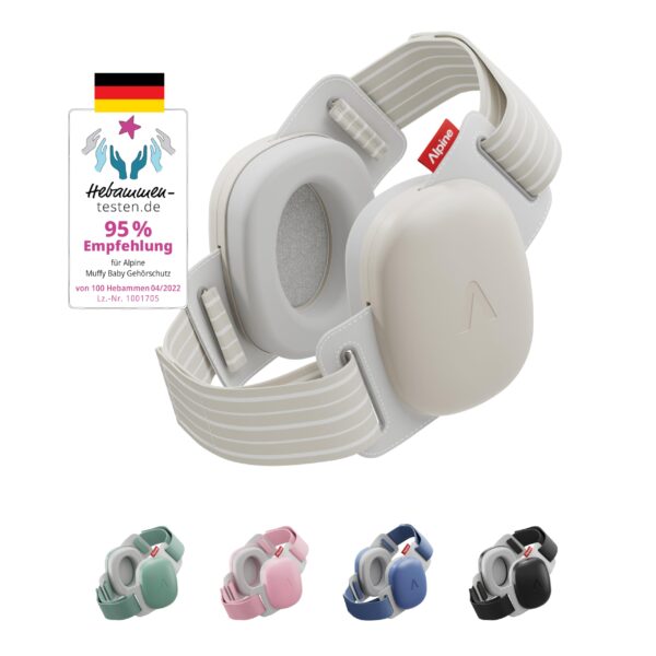 Alpine Muffy Baby Comfort Gehörschutz – 24 dB Lärmschutz für Babys bis 5 Jahren
