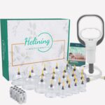 24er Schröpfglas-Set mit Vakuumpumpe & Magneten – Professionelle Schröpftherapie für Körper & Gesicht