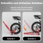 Wiltec Motorradständer Hinterrad 200-340 mm – Montageständer bis 450 kg – Bild 5