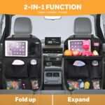 URAQT Auto Organizer 2er Set – Rücksitz Aufbewahrungstasche mit Klapptisch für SUV – Bild 6
