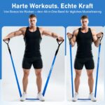 FitBeast Widerstandsband-Set mit 5 Stufen, Handschuhen & Türanker – Ganzkörpertraining – Bild 3