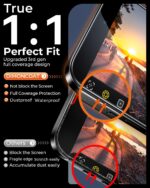 DIMONCOAT 4er-Pack Sichtschutz Panzerglas iPhone 16 Pro – Premium Privacy Screen mit 9H+ Schutz – Bild 2
