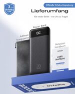 Orfeika 20000mAh Powerbank mit 4 Kabeln – 20W PD-Schnellladung für iPhone, Galaxy & mehr – Bild 9