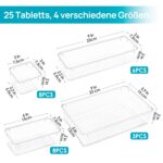 Vtopmart 25-teiliger Schubladenorganizer mit 4 Grössen – Ordnungssystem für Küche, Bad & Büro – Bild 2