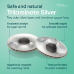 Koala Babycare Silberhütchen Maxi 2er-Set – Brustwarzenschutz aus 925er Silber für stillende Mütter – Bild 4
