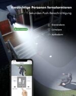 YESYAMO 2K Überwachungskamera Aussen mit Akku & Solarpanel – 355° Pan-Tilt WLAN Kamera – Bild 7