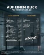 Götterpuls Pre Workout 308g Pulver Himbeere – Krafttraining Booster mit L-Citrullin & Beta-Alanin – Bild 4
