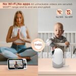 Blemil Babyphone mit Kamera – 5″ Display, 30h Akku, Schwenk-/Zoom-Kamera & Nachtsicht – Bild 6