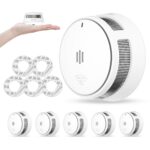 WISUALARM Rauchmelder 5er Set – 10 Jahre Batterie, EN14604 zertifiziert