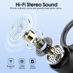 Poounur Sport Bluetooth 5.3 Kopfhörer In-Ear – 50h Akku, IP7 Wasserdicht, ENC Noise Cancelling – Bild 3