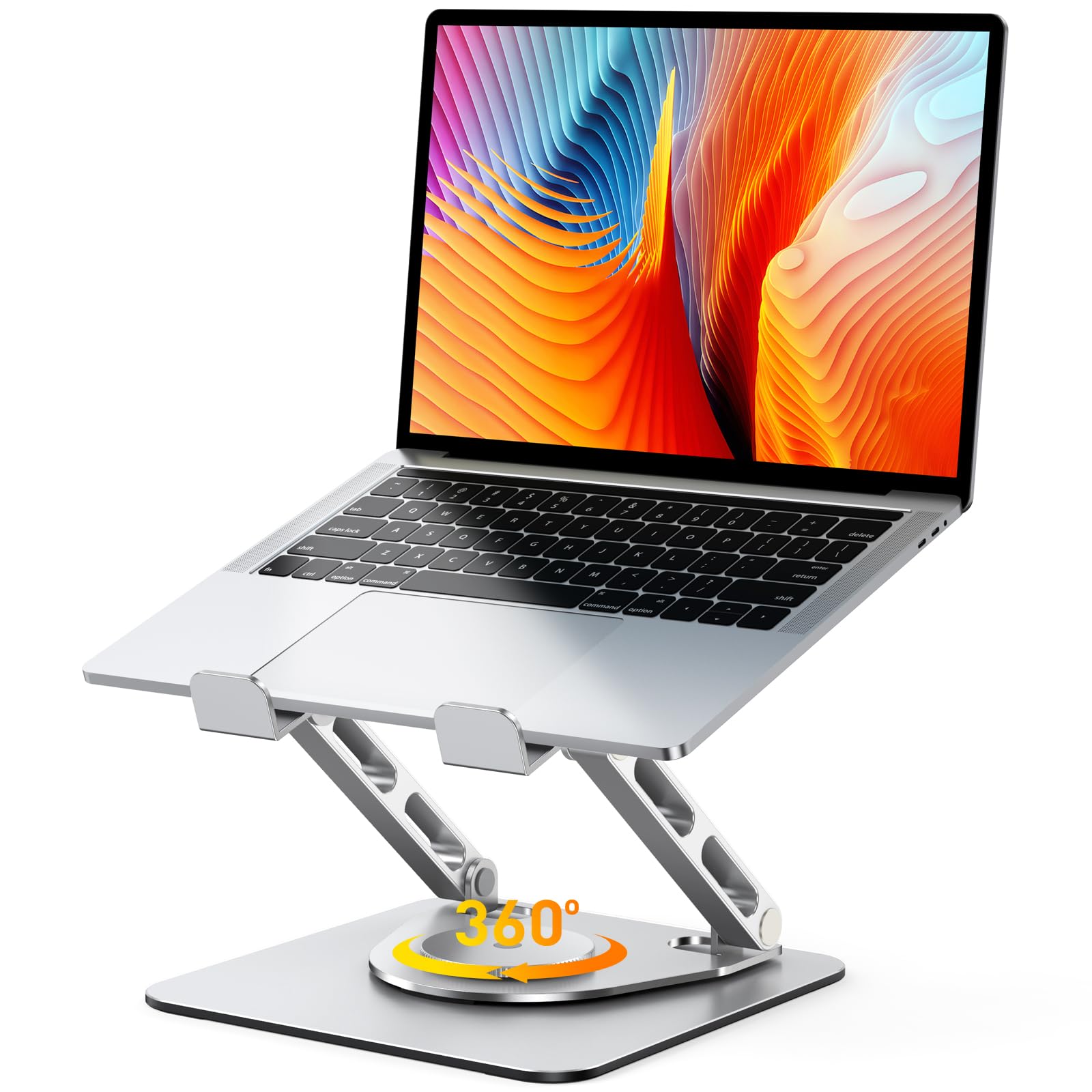 715dnnDZb6L._SY1600_.jpg Glangeh 360° Laptop Ständer – Ergonomisch & Höhenverstellbar für MacBook & Notebooks bis 16 Zoll – Bild 1