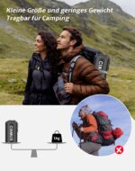 CIXMUS Aufblasbare Isomatte 12 cm mit Fussepumpe & Kopfkissen – Camping Luftmatratze für Wandern – Bild 5