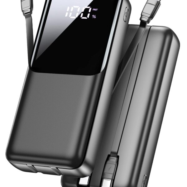CFIAI Power Bank 40000mAh mit 22,5W PD – Schnellladegerät mit 3 Anschlüssen für iPhone & Android
