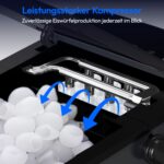 MEDION Eiswürfelmaschine MD 100117 – 12 kg/Tag mit Kompressor & Selbstreinigung – Bild 4