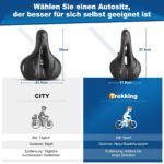toptrek Fahrradsattel mit ergonomischem Design – Schmerzfreies Radfahren für MTB, E-Bike & Cityrad – Bild 7