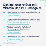 Vitamin D3 K2 & Omega-3 5000 IE – Hochdosiert mit K2VITAL® & Fischöl für Knochen & Herz – Bild 3