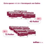 Satino Prestige 4lagiges Toilettenpapier 72 Rollen – Premium Zellstoff für optimale Weichheit – Bild 5