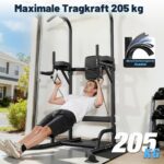 Dskeuzeew Power Tower – Multifunktionale Dip-Station & Klimmzugstange freistehend bis 205 kg – Bild 4