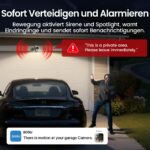 aosu Solar Überwachungskamera Aussen 4er-Kit mit Aosubase – 2K, PIR, Farblichtsicht – Bild 9