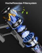 Bulelink Akku-Staubsauger 45000Pa 550W – 65Min Laufzeit mit 8-Schicht-Filtration & Anti-Tangle-Bürste – Bild 6