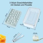 Miaowoof Eiswürfelform mit Deckel & Behälter – 99 Runde Eiskugeln, BPA-frei – Bild 3