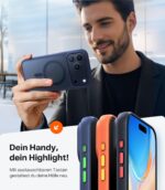 TORRAS Guardian-Mag iPhone 17 Pro Hülle – MagSafe kompatibel, Militärschutz, Matt Blau – Bild 9