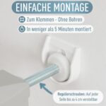 ib style Yael Türschutzgitter 73,5–81,5 cm – Klemmgitter ohne Bohren für Babys & Kleinkinder – Bild 4