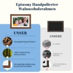 Eptusmey Frameo Digitaler Bilderrahmen 10.1 Zoll WLAN – Walnussholz mit 32GB Speicher – Bild 9