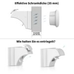 Magnetisches Schrankschloss 20er Set mit 3 Schlüsseln – Unsichtbare Kindersicherung für Schränke & Schubladen – Bild 4