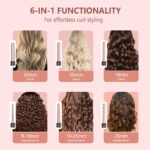 NWOUIIAY Lockenstab Set 6 in 1 mit LCD – Professionelles Styling für alle Haartypen – Bild 3