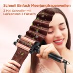 BESTOPE MIX Welleneisen Set 5 in 1 – Lockenstab mit 5 Aufsätzen & Schnellaufheizung – Bild 5