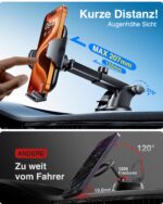 VANMASS 2026 Handyhalterung Auto – 4in1 Universalhalter mit Saugnapf & Lüftungshaken – Bild 7